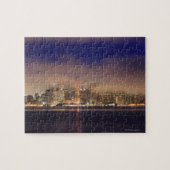 San Francisco skyline in mist 's nachts. Legpuzzel (Horizontaal)