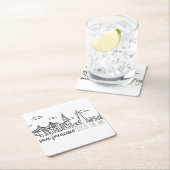 San Francisco Skyline Kartonnen Onderzetters (Insitu)