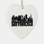 San Francisco Skyline Keramisch Ornament (Rechts)