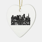 San Francisco Skyline Keramisch Ornament (Links)