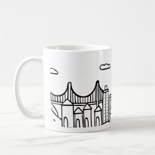 San Francisco Skyline Koffiemok (Links)