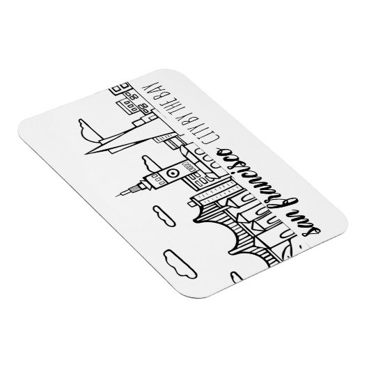 San Francisco Skyline Magneet (Rechterzijde)