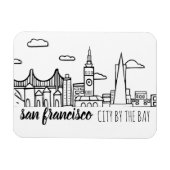 San Francisco Skyline Magneet (Horizontaal)