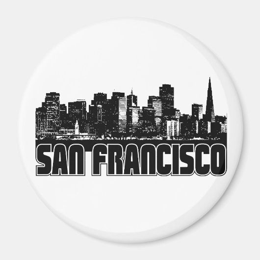 San Francisco Skyline Magneet (Voorkant)