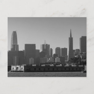 San Francisco Skyline Monochrome - Cityscape Foto Briefkaart