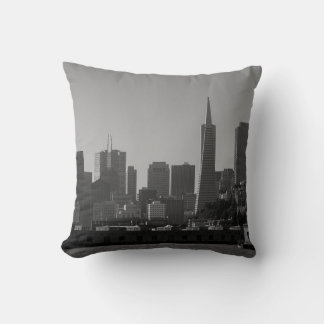 San Francisco Skyline Monochrome - Cityscape Foto Kussen