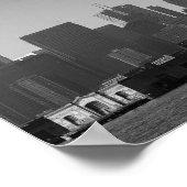 San Francisco Skyline Monochrome - Cityscape Foto Poster (Hoek)
