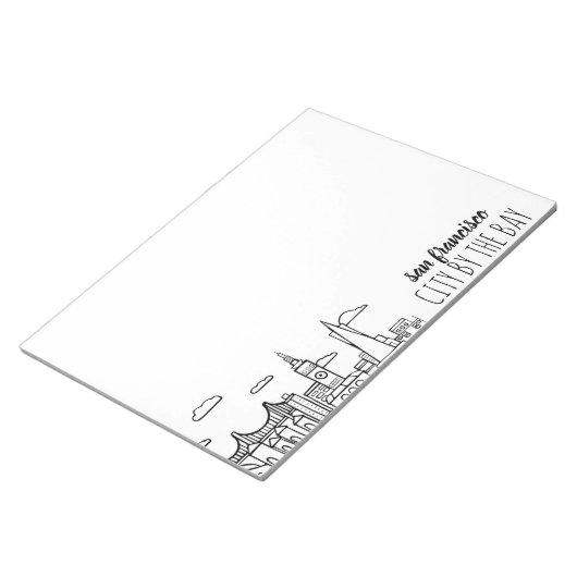 San Francisco Skyline Notitieblok (Schuin)