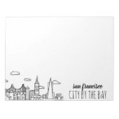 San Francisco Skyline Notitieblok (Voorkant)