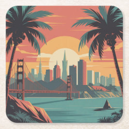 San Francisco Skyline Onderzetter Set