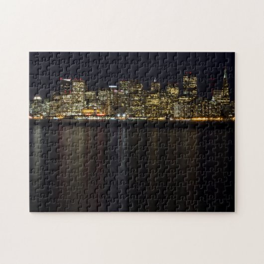 San Francisco Skyline op Night Puzzle Legpuzzel (Horizontaal)