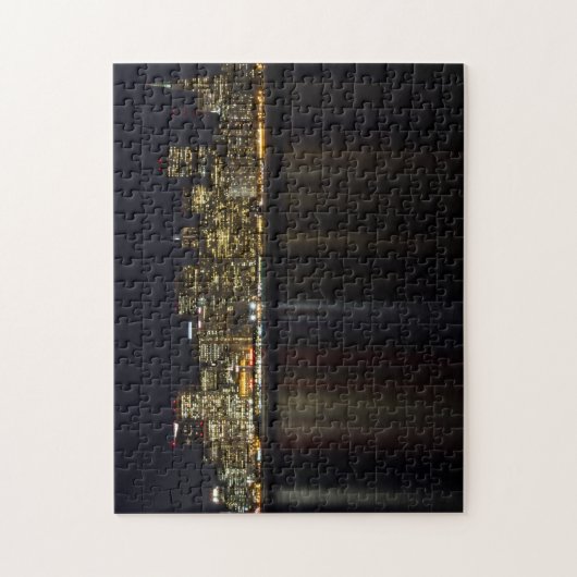 San Francisco Skyline op Night Puzzle Legpuzzel (Verticaal)