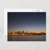 San Francisco Skyline op Sunset Briefkaart (Voorkant / Achterkant)