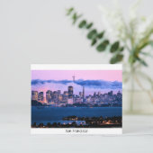 San Francisco Skyline Post Card Briefkaart (Staand voorkant)