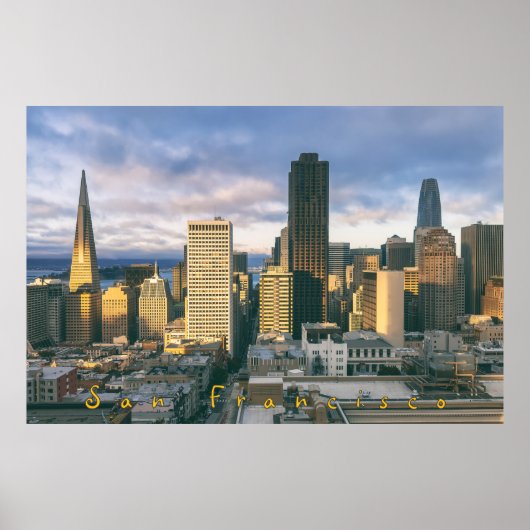 San Francisco Skyline Poster (Voorkant)