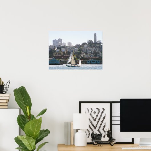 San Francisco Skyline Poster (Thuiskantoor)