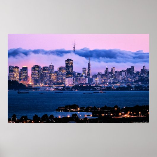 San Francisco Skyline Poster (Voorkant)