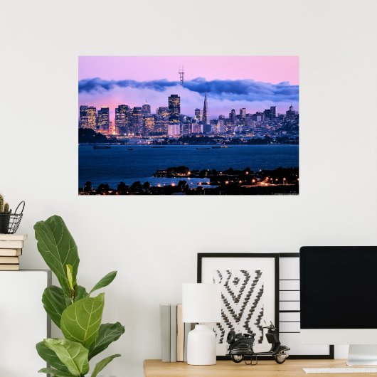 San Francisco Skyline Poster (Thuiskantoor)