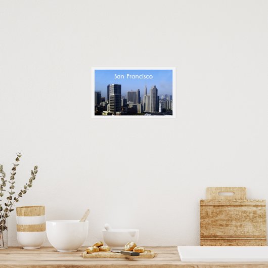 San Francisco Skyline Poster (Keuken)