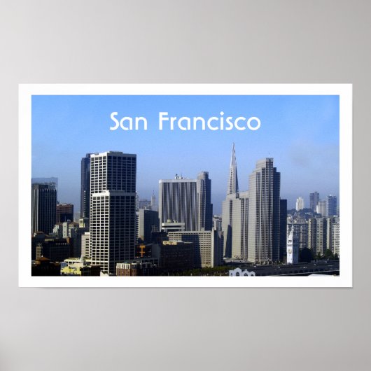 San Francisco Skyline Poster (Voorkant)