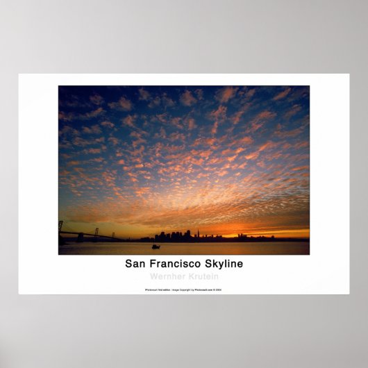 San Francisco Skyline Poster (Voorkant)