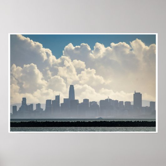 San Francisco Skyline Print | Wolkenlucht Kunst (Voorkant)