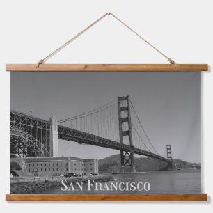 San Francisco Skyline   SF Gloden Gate Bridge Hangend Wandkleed