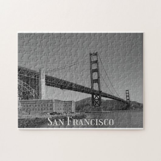 San Francisco Skyline | SF Gloden Gate Bridge Legpuzzel (Horizontaal)