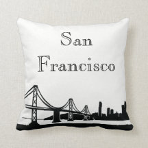 San Francisco Skyline Silhouette Front/ Xray Back