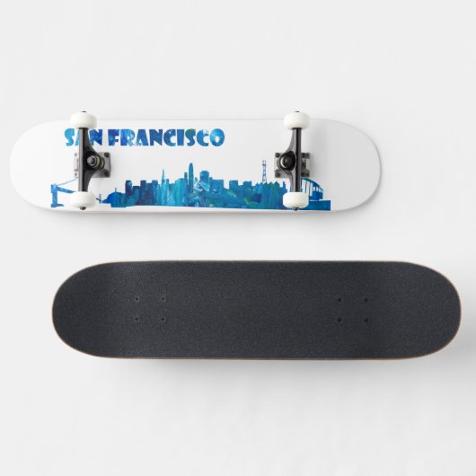 San Francisco Skyline Skateboard (Horizontaal)