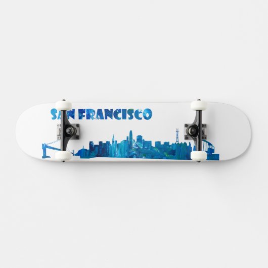 San Francisco Skyline Skateboard (Horizontaal)