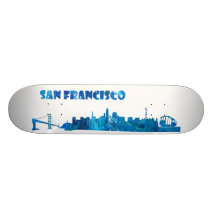 San Francisco Skyline Skateboard