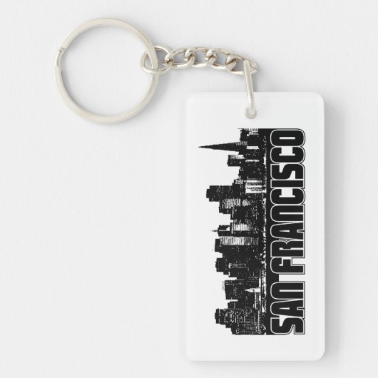 San Francisco Skyline Sleutelhanger (Voorkant)