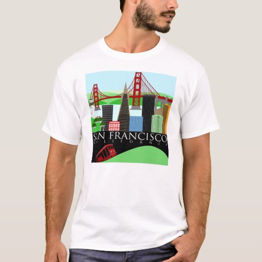San Francisco Skyline t shirt (Voorkant)