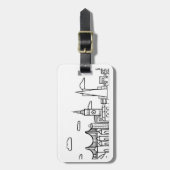 San Francisco Skyline Travel Label Bagagelabel (Voorkant verticaal)