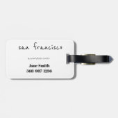 San Francisco Skyline Travel Label Bagagelabel (Achterkant horizontaal)