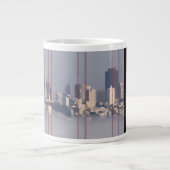 San Francisco Skyline van Golden Gate Bridge. Grote Koffiekop (Voorkant)
