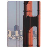 San Francisco Skyline van Golden Gate Bridge. Klembord (Achterkant)