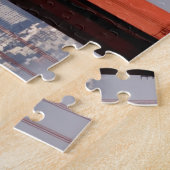 San Francisco Skyline van Golden Gate Bridge. Legpuzzel (Zijkant)