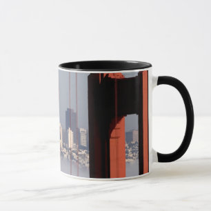 San Francisco Skyline van Golden Gate Bridge. Mok