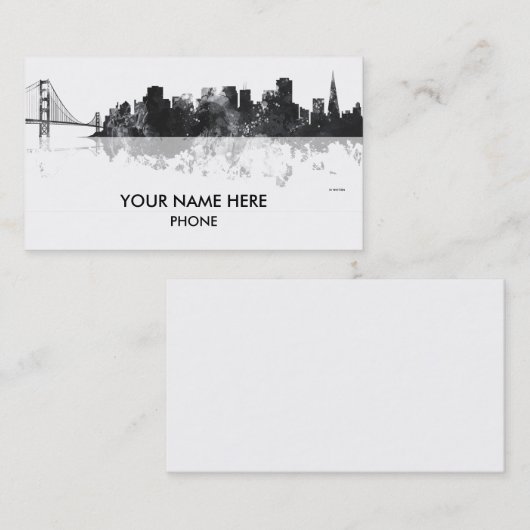 SAN FRANCISCO SKYLINE - Visitekaartjes (Voorkant / Achterkant)