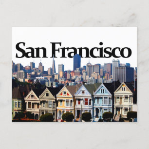 San Francisco Skyline w/ San Francisco in de Sky Briefkaart