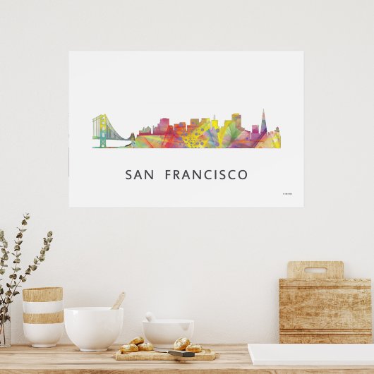 SAN FRANCISCO SKYLINE - WB1 - POSTER (Keuken)