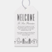 San Francisco Skyline | Welkomstbericht Cadeaulabel (Voorkant)