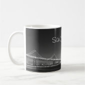 San Francisco skyline zwarte witte Mok (Links)