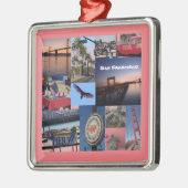 San Francisco Square Metalen Ornament (Links)