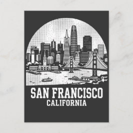 San Francisco Stad Californië Briefkaart