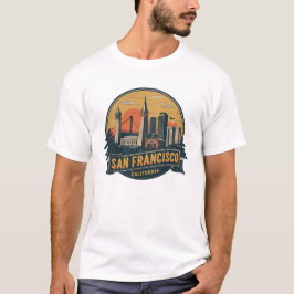 San Francisco Stad Californië USA T-shirt