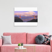 San Francisco Stad met Golden Gate Bridge Canvas Afdruk (Insitu (Woonkamer))