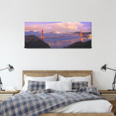San Francisco Stad met Golden Gate Bridge Canvas Afdruk (Insitu (Slaapkamer))